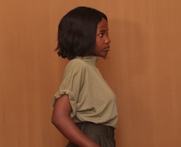 Sage green blouse