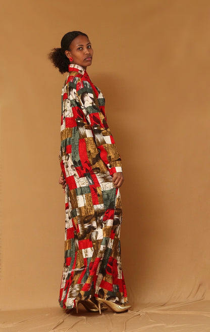 Lina print maxi
