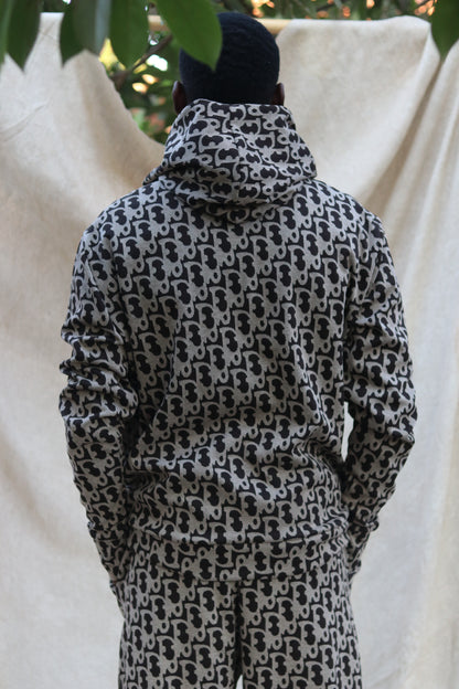 The ZED print unisex hoodie