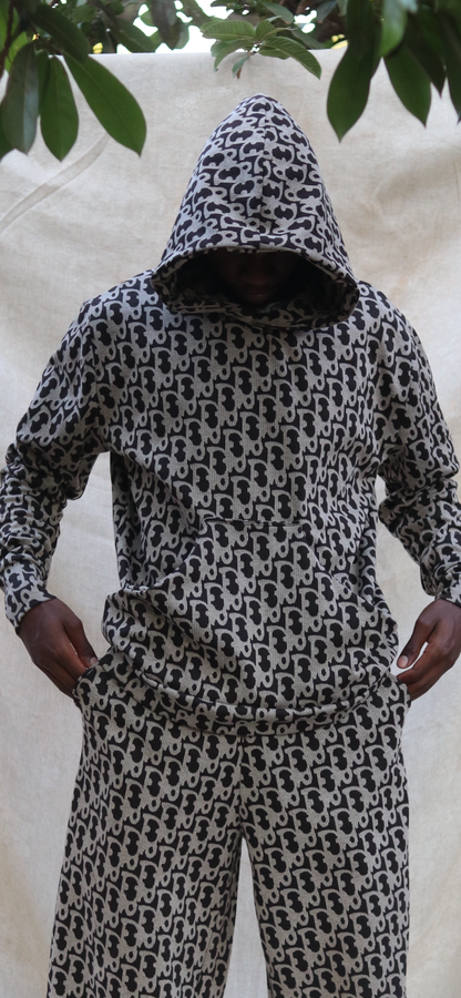 The ZED print unisex hoodie